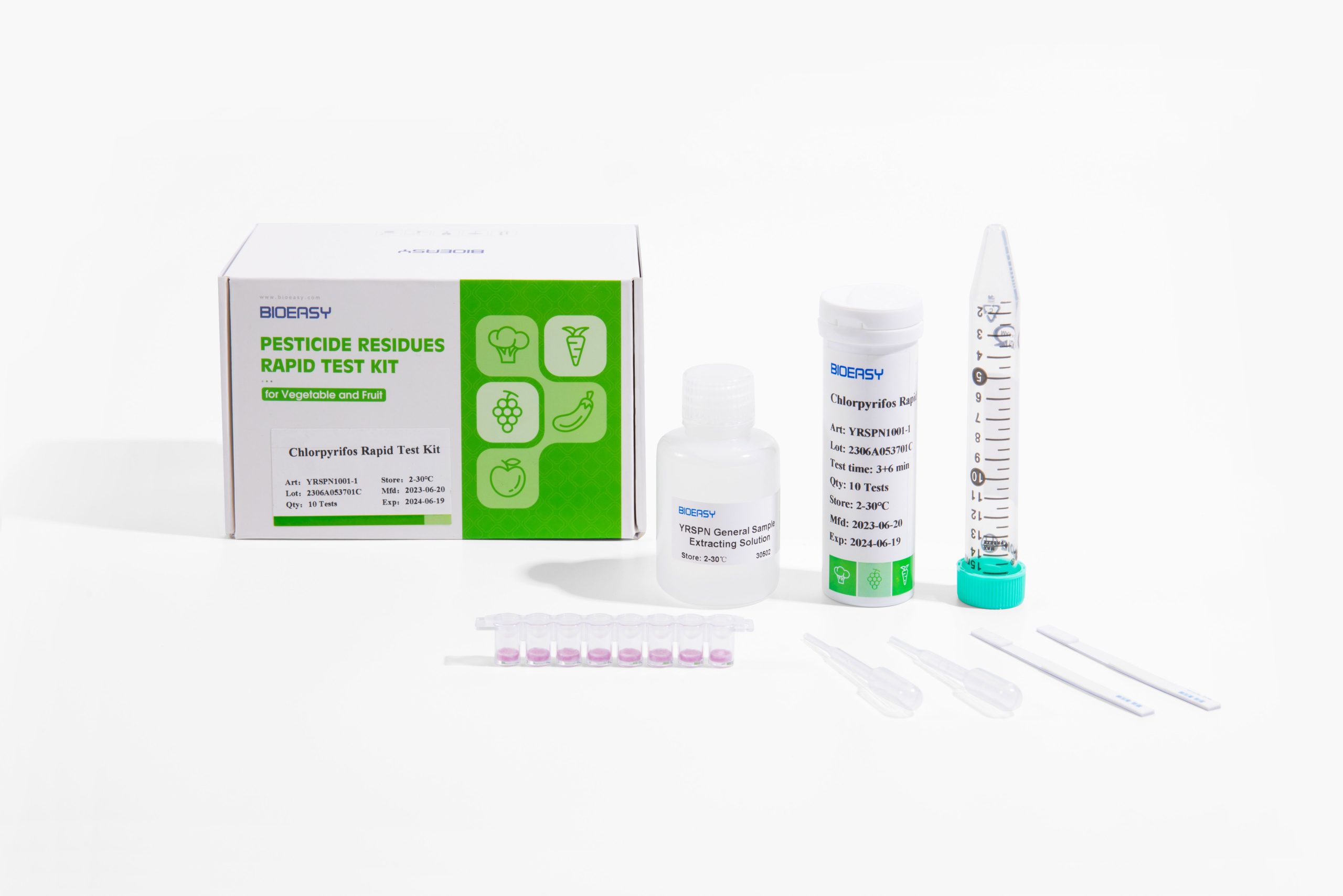 Chlorpyrifos Rapid Test Strip for Vegetables and Fruits - Image 2